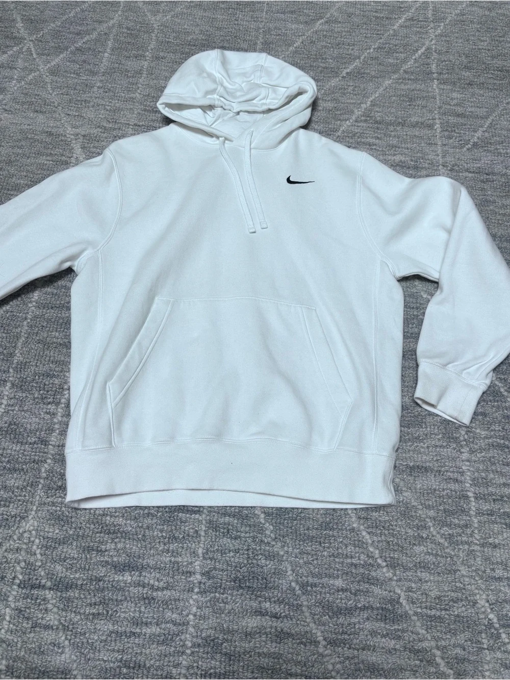 Nike White Pullover Hoodie